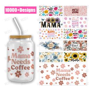 China Custom Mama'S Day UV DTF Transfers For Libbey Glass Tumblers Durable And Washable Designs factory