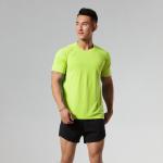 Custom Logo T Shirt 95%Cotton 5%Spandex Gym Fitness Training Plain Men T Shirt