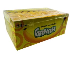 China Banana Shaped Assorted Fruit Candy Jellylike Sweets Liquid Fruity Confectionery factory