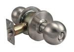 Brass Tubular Hotel Door Knob Euro Spec Locks