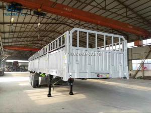 China 3x13 Tons Side Wall Trailer For Livestock Transport factory