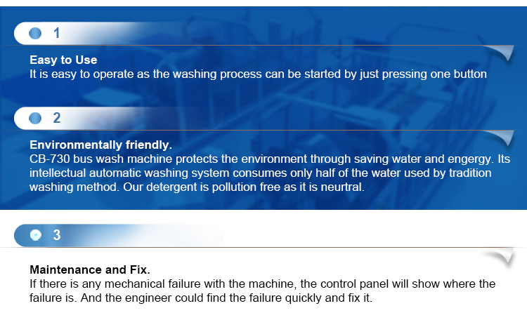 CB730 Bus Wash With Three Brushes Main Voltage 380V Advanced Technology