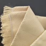 Waterproof Para Aramid Fabric Yellow Flexible Kevlar Cloth For Garment