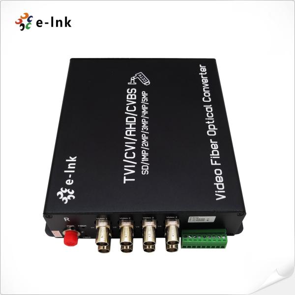 Video Fiber Converter 8Ch 5MP HD-Video 4-In-1 Video Fiber Converter Fiber Media