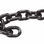 G80 8mm Iron Chain for Hoist Blacken Lifting Chain Test Load 48kN Working Load