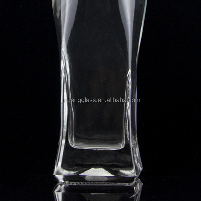 750ml Super Flint Round Shoulder Square Based Rum Vodka Liquor Glass Bottle With Cork