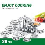 Amazon TOP Seller Different Piece Cookware Set Custom Pots And Pans Wholesale