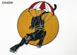 Animal Tiger Chenille Embroidery Patches No Minimum Merrow Border