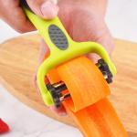 Rotatable Stainless Steel Houseware Peeler 3 In 1 For potato Vegetable