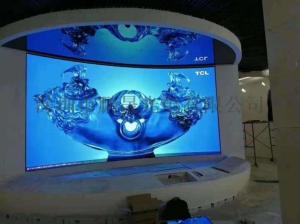 China Cylindrical Indoor LED Display Screen Flexible Curved P4 LED Video Wall factory