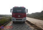Red Painting 6x4 Drive Fire Fighting Truck With 100W Alarm Control System