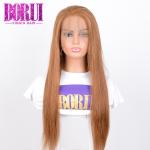 Brazilian Lace Front Wig Pre Plucked #30 Straight Wave human hair 250% Density