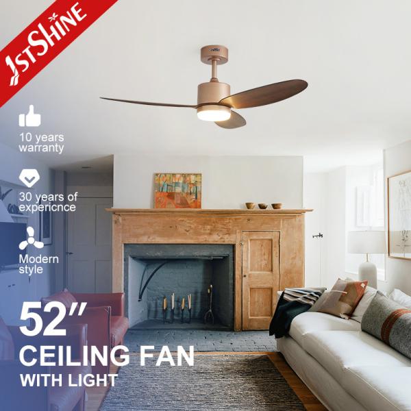 Energy Saving and 52 inch LED Ceiling Fan with Remote Control Simple Rose Gold