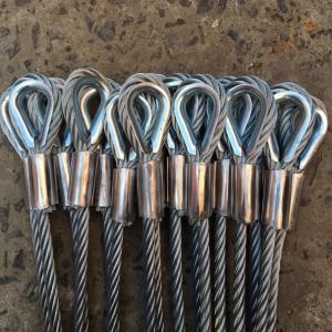 China Ungalvanized Eye Wire Rope Sling 6×19+FC Structural stability factory