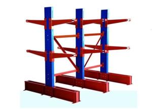 China 2-7 Layer Double Sided Cantilever Rack , Steel Material Warehouse Storage Pallet Racking factory