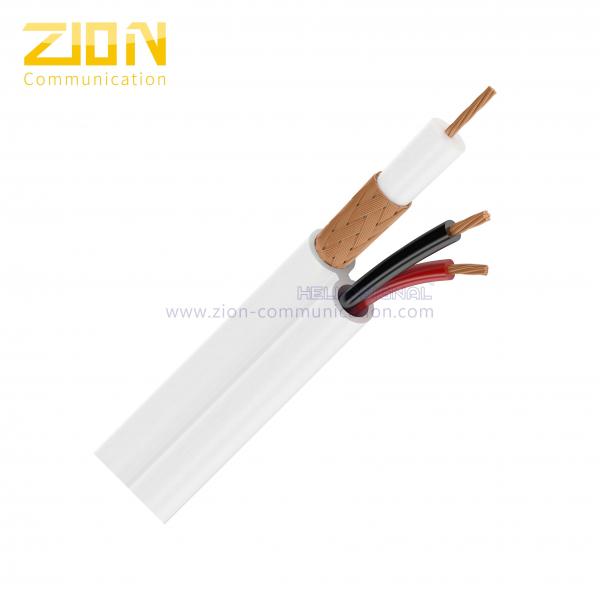 China RG59 Micro CCTV Coaxial Cable 95% CCA Braiding CCA Siamese Cable factory