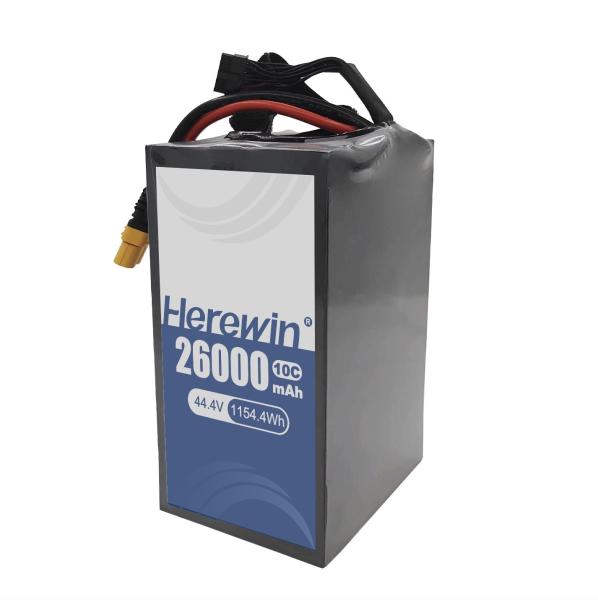 Herewin UAV Semi Solid State Battery 12S 44.4V 26000mAh Compact and Lightweight