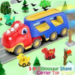 Battery-Free Friction Power Dino Transport Carrier Truck Ideal for 18M Boys 1 24