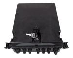 5 Ports Fiber Optic Cable Distribution Box Black 24cores SC Adapter 1x16 1x8