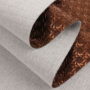 PVC Shiny Embossed Nest Pattern Synthetic Artificial Leather Fabric for Car
