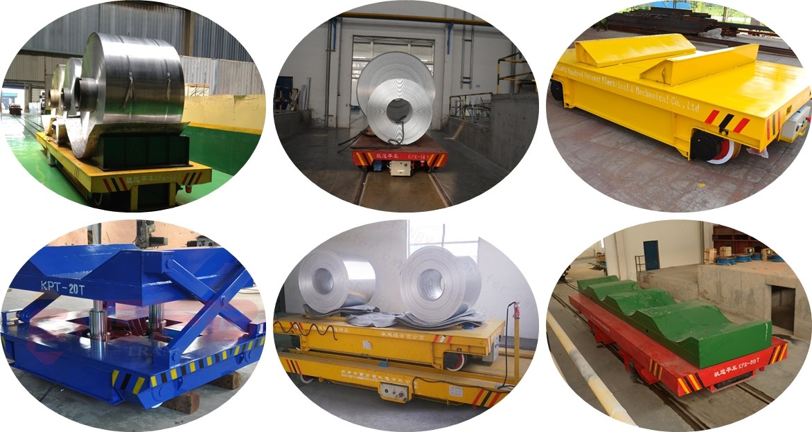 10 ton rail traverser battery operated coil cart for steel industry ferry