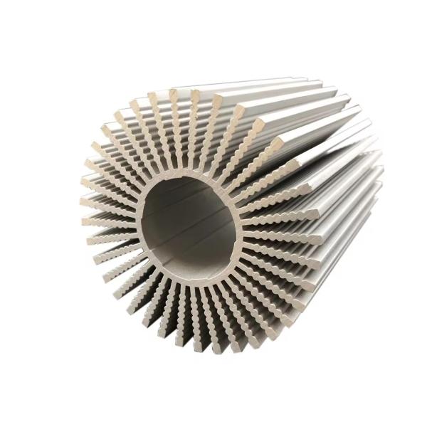 Circular Round Extruded Aluminum Heatsink 6000 Series Led Aluminium Heat Sink