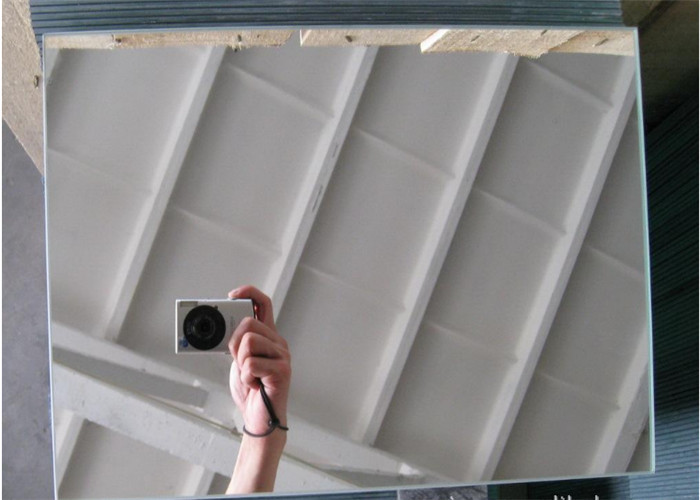 Safety Frameless Aluminum Coated Glass , 1 Way Mirror Glass For Bathroom