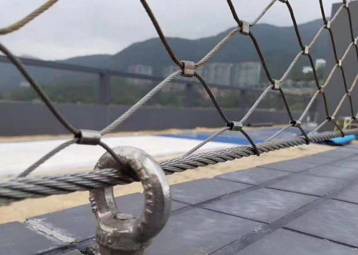 Lightweight Flexible SS316 Wire Rope Mesh with Easy Installation for Security Fence