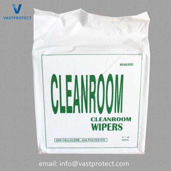 Cleanroom Wiper 0609 Lint Free Polyester Cellulose Spunlaced Non-Woven Wipes