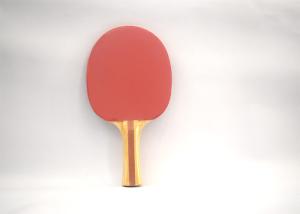 China Wood Stripes Handle Table Tennis Rackets With 1.5MM #2 Orange Sponge factory