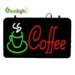 22*13inch Touch Screen LED Open Sign for Coffee Donuts Shop Business Hours