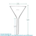 Glass Funnel Set, 3 Sizes - 50, 75, And 100mm, Short Stem, Borosilicate Glass,