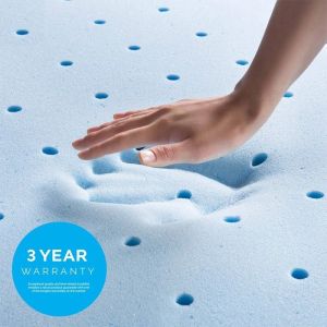 China Durable Thick Foam Mattress Topper , Ventilable Blue Double Foam Mattress on sale