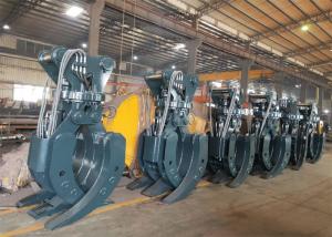 China 360 Degree Rotating 20T 30T Excavator Hydraulic Grapple For Timber factory