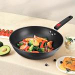 Amazon Hot Selling Cooking Kitchen Metal Pan Cookware Wok Pan Cast Iron Non