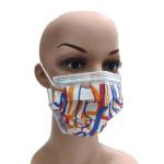 Disposable Protective Cute Kids Face Mask Vibrant Color Printing Respirator Ear