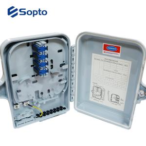 China 16 Cores Splitter Steel Optical Termination Box Fiber Optic Enclosures Wall Mount factory