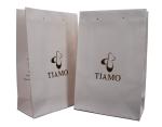 Cute Tiamo Pink Paper Carrier Bag Ribbion Handle For Packing Lady Shoes