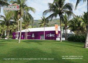 China White Marquee Canopy Tent For 500 People Conference With Glass Walls factory