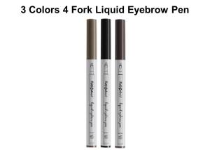China 4 Fork Liquid Smudge Proof Brow Pencil , Light Natural Eyebrow Pencil factory