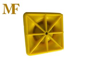 China Yellow Square Top Rebar Protection Caps For Construction factory