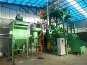 China Rotary Barrel Sa2.5 Drum Type Shot Blasting Equipment For Surface Cleaning factory