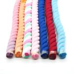 13mm Three Strand Cotton Rope Twisted Mixed Color Dog Leash Climbing Rope