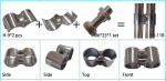 Multifunctional Flexible Chrome Plated Pipe Connectors 2.5mm Thickness