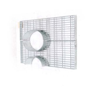 Silver Steel Bar Grating Press Welded Processing Technic 30*30 Mesh