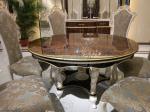 Giltwood Round Dining table antique 4 dining chairs black dining table TN-032