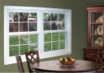 Modern Push - Pull Aluminum Sash Windows Vertical Sliding 1.4mm Thickness Top