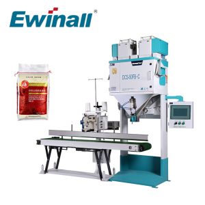 China Ewinall DCS-50FB-C Automatic Manual Rice Packing Machine 5kg 10kg 15kg 25kg on sale