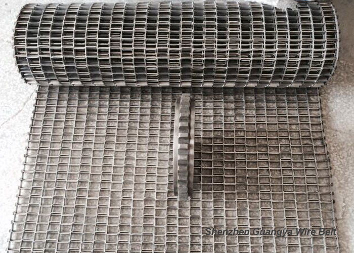 SS316 27.3mm Rod Honeycomb Conveyor Belt ANSI For Food Processing