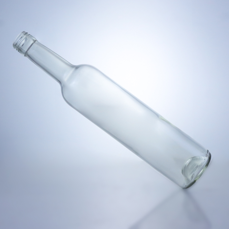 500ml 700ml 750ml 1000ml Clear Glass Bottle for Whisky Hot Stamping Surface Handling